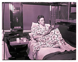 "1946. Blue Train compartment scene."