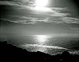 Hermanus, 1948. Sunrise over the sea.