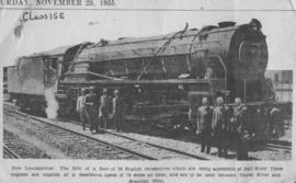 November 1935. SAR Class 15E. Newspaper clipping.