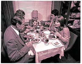 "1978. Blue Train dining car."