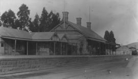 Cradock, 1895. Station building in stone masonry with three chimneys. (EH Short)