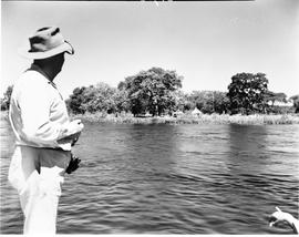 Rhodesia, 1947. On the banks of the Zambezi River.
