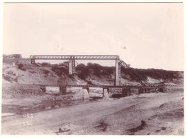 Circa 1900. Anglo-Boer War. Sand River main and diversion bridges.