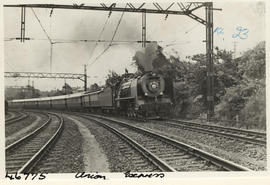 Johannesburg, 1940. SAR Class 23 with Union Express approaching.