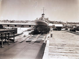 Port Elizabeth, 1945. Boat on slipway.