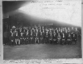 Pretoria, 1902. Station staff at old station.