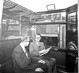 "1954. Blue Train compartment scene."