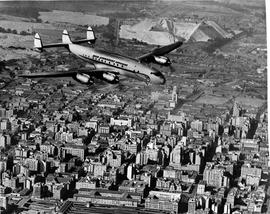 Johannesburg, 1950. SAA L794A Lockheed Constellation. Artist's impression