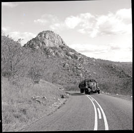 Barberton, 1963. SAR Diamond T truck on the road.