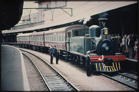 NZASM Class 'President Kruger' with passenger coaches.