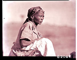 "Kalahari, 1954. Bushman woman."