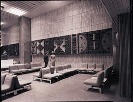 Johannesburg, 1972. Jan Smuts airport. Interior of terminal building.