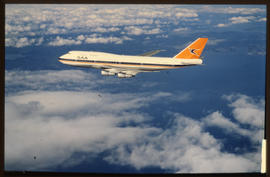 SAA Boeing 747 in flight.