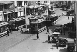 Kimberley. Street scene with trams.