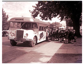 Paarl, 1952. Leyland school bus.