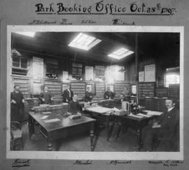 Johannesburg, 28 October 1907. Park station booking office.