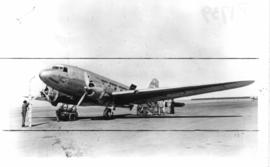 SAA Douglas DC-3 ZS-AVJ 'Paardeberg' at airport. See N54910.