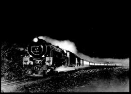 SAR Union Limited passenger train at night.