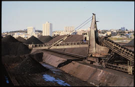 Port Elizabeth, August 1985. Manganese dock at Port  Elizabeth harbour. [D Dannhauser]