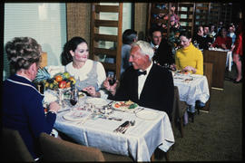 Blue Train dining car interior.