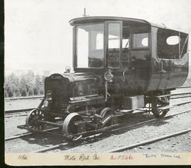 Motor car converted to CSAR No C207 Bute inspection vehicle. This is a White (the manufacturer) s...