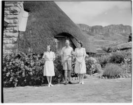 Royal Natal National Park, Drakensberg, 14 to 16 March 1947. Princess Margaret, King George VI an...