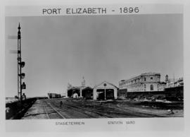 Port Elizabeth, 1896. Station yard. (EH Short)