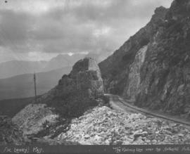 Sir Lowry's Pass. Rock cutting on the line over the Hottentots Holland mountains.