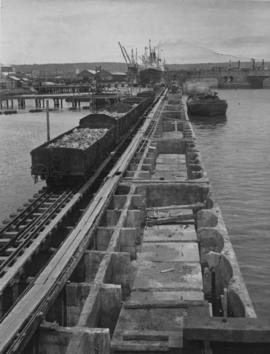 Durban. Quay wall being constructed.
