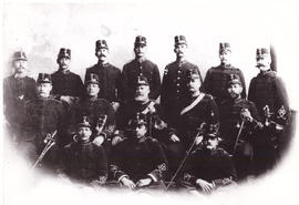 Circa 1900. Anglo-Boer War. Group of uniformed men.