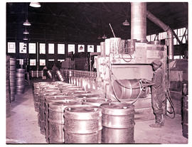 Springs, 1954. Metal container factory interior.