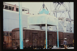 Durban, September 1984. Durban Harbour goods handling. [T Robberts]