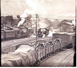 Noupoort, 1946. Railway yard.
