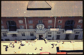 November 1994. Aerial view of building.