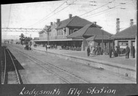 Ladysmith, circa 1925. Railway station. (Album on Natal electrification)