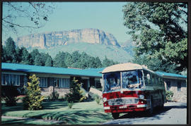 Drakensberg. 1969. SAR Mercedes tour bus.