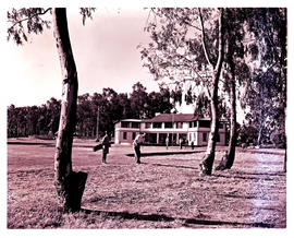 Springs, 1954. Golfing at Pollak Park.