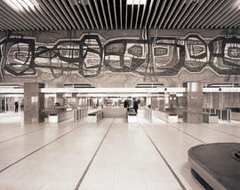 Johannesburg, 1972. Jan Smuts Airport. Interior of terminal building.