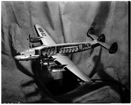 August 1950. Model of Lockheed Constellation. Cutaway. ZS-DBS.