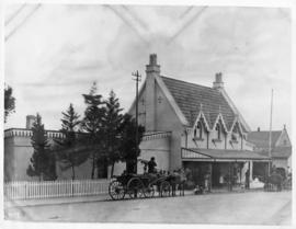 Uitenhage, 1894. Railway station, nicknamed 'The Dollhouse'.