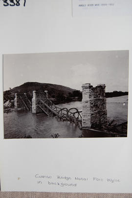 Colenso, circa 1901. Damaged bridge.