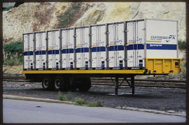 Trailer with FastFreight containers.