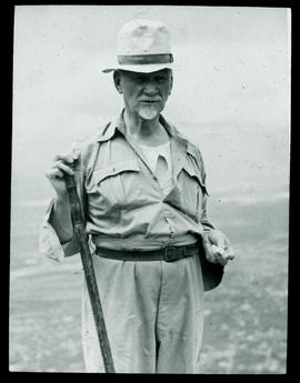 Cape Town. General JC Smuts on Table Mountain.