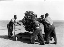 Johannesburg, circa 1949. Rand Airport. Radial engine. (JK Hora)