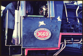 Number plate of SAR Class 24 No 3669.