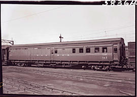 Johannesburg, 1951. SAR first and second class passenger coach No 2260 at Braamfontein. Converted...