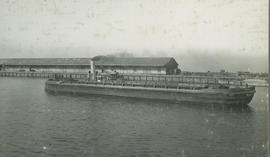 Cape Town, 1924. Barge from Walvis Bay harbour.