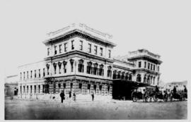 Cape Town, 1888. Station building.