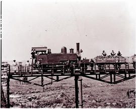 Hennenman district. Test train with unidentified NGR Kitson & Stephenson engine, later SAR Cl...