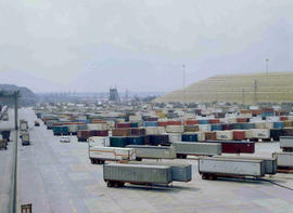 Johannesburg, 1978. City Deep container depot.